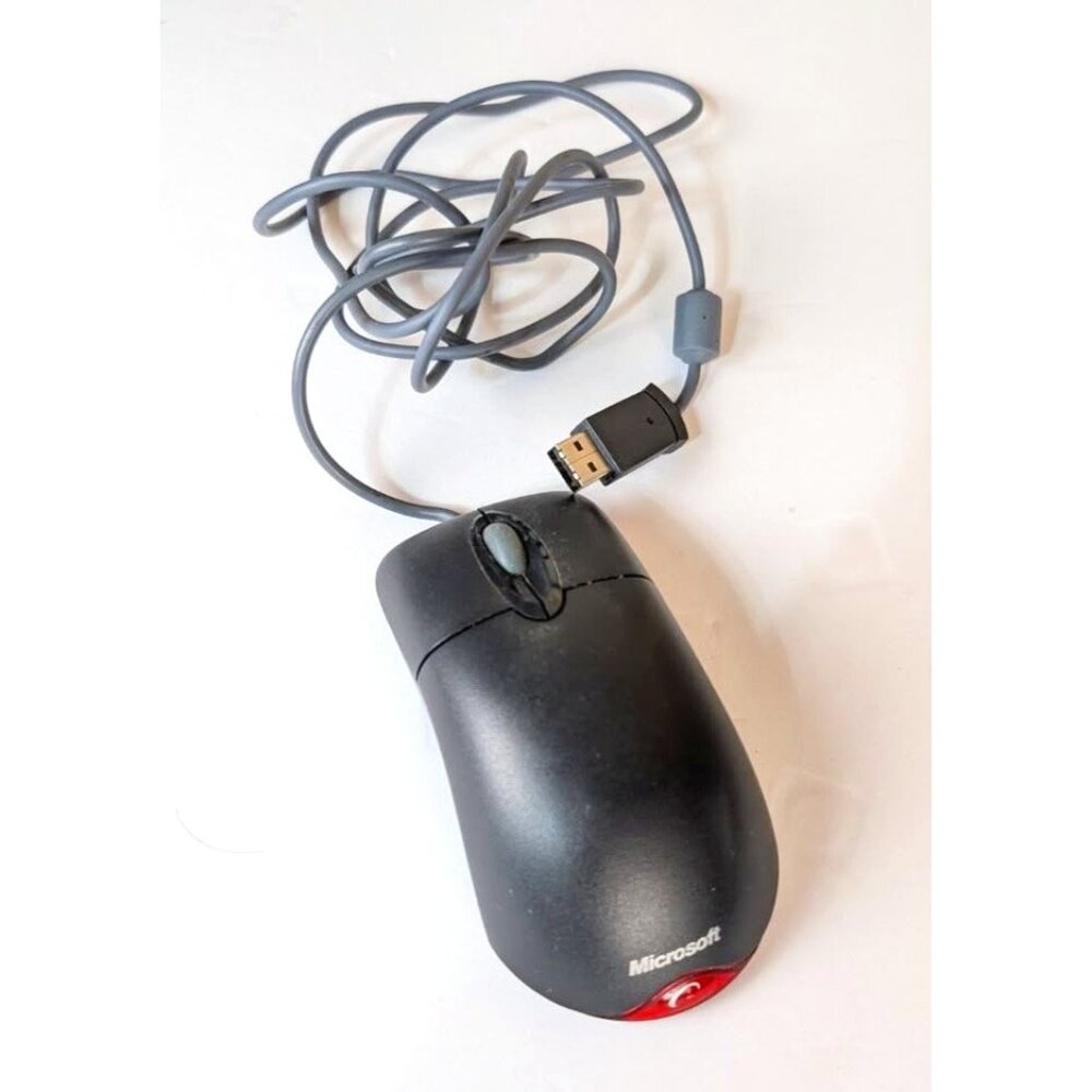 Microsoft Wheel Mouse Optical USB Black Tested